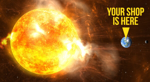 Bright sun